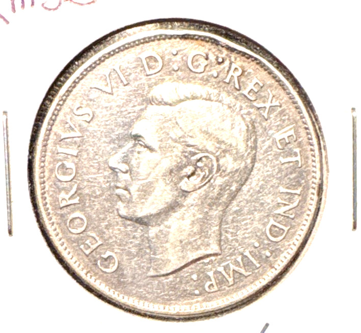 Canada  1943 half dollar KM 36 XF