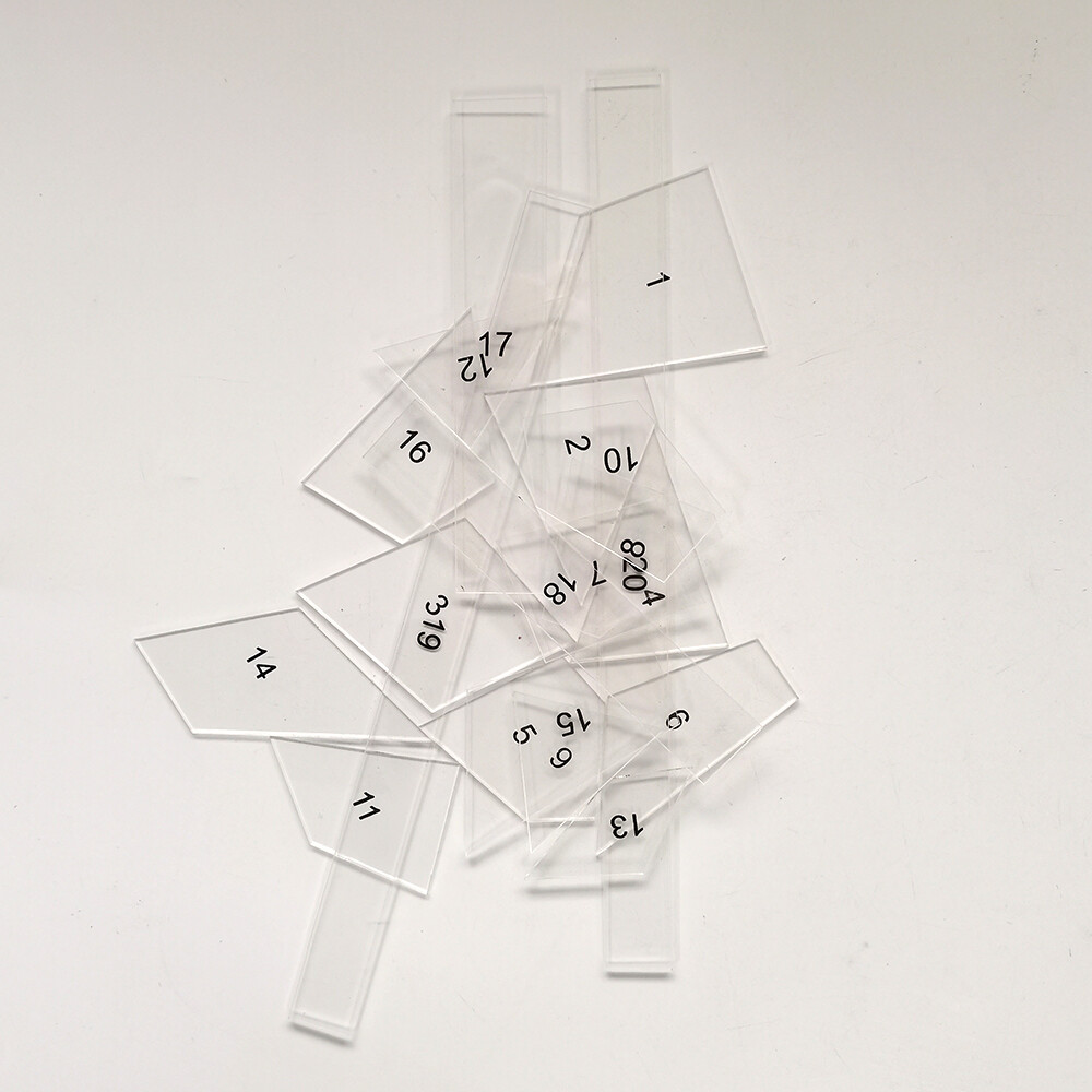 20pcs/set acrylic patchwork special ruler tea mat patchwork template