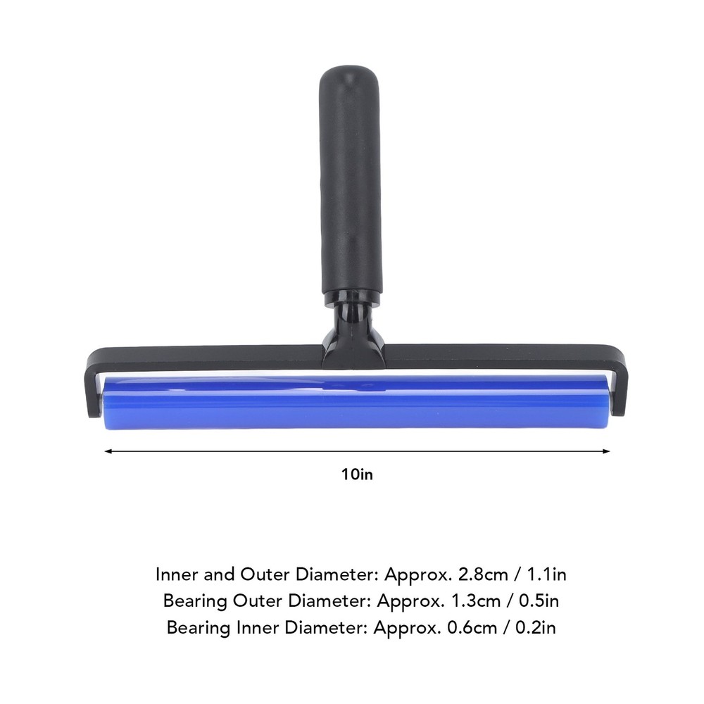 (10in)High Adhesion Blue Silicone Dust Roller Manual Dust Removal Roller US
