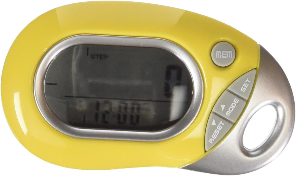 PE771 Walking 3D Pedometer with Clip and Strap | 7 Day Memory, Accurate Step Cou