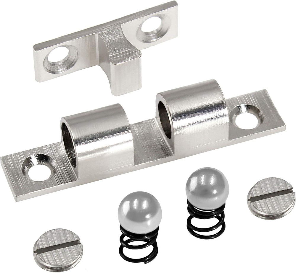 5Pcs 2.75"/ 70Mm Double Ball Tension Roller Catch Latch, Solid Brass Hardware Fi