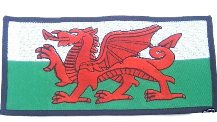 Very Large Welsh Dragon World Embroidered Patch Badge