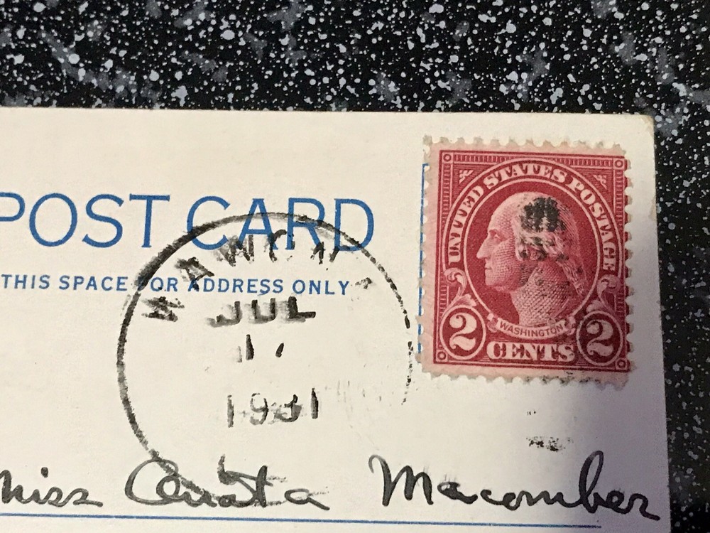 Very Rare George Washington Red 2 Cent Postage Stamp