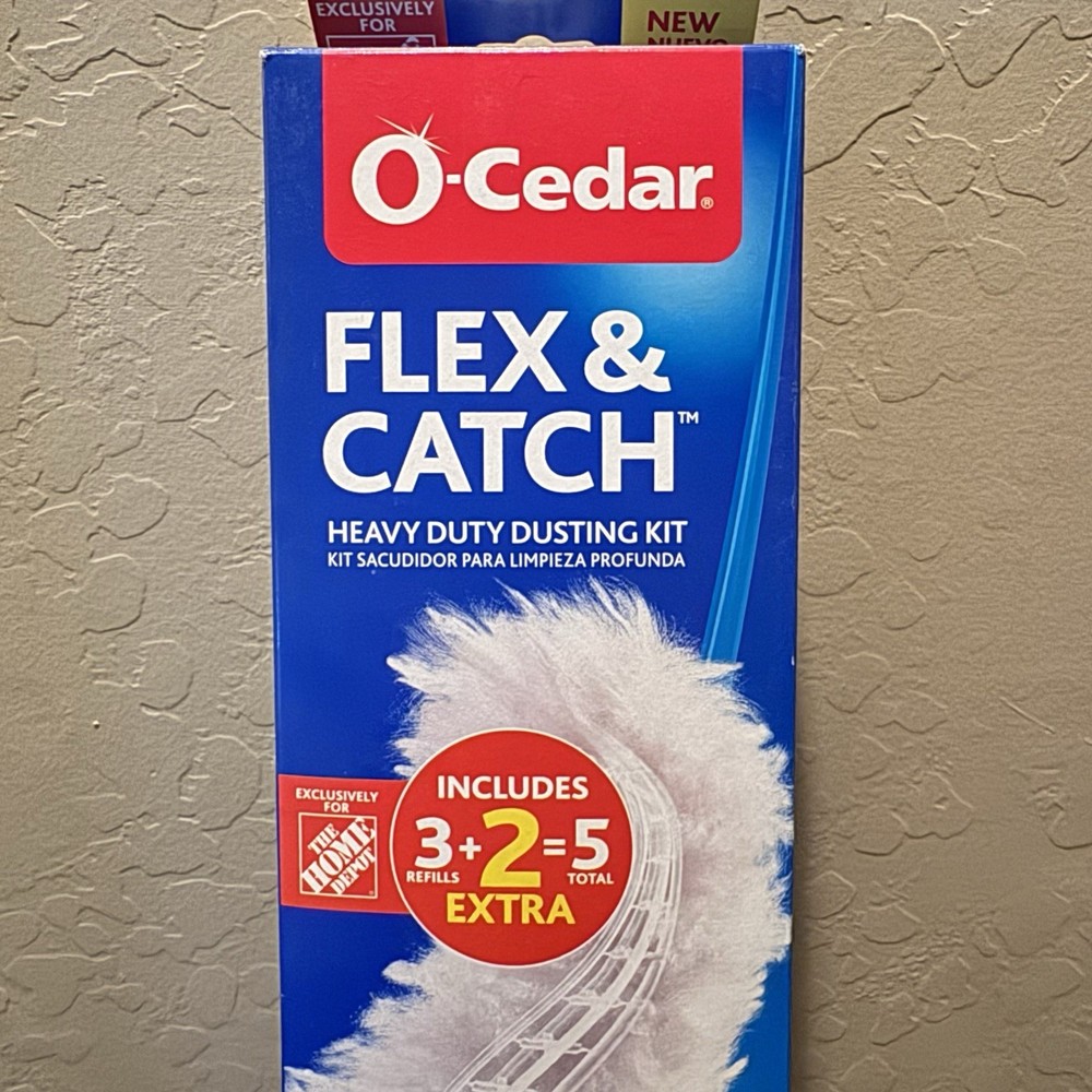 O-Cedar Flex & Catch Duster - 3ft Extendable Handle for Ceiling Fans & Blinds