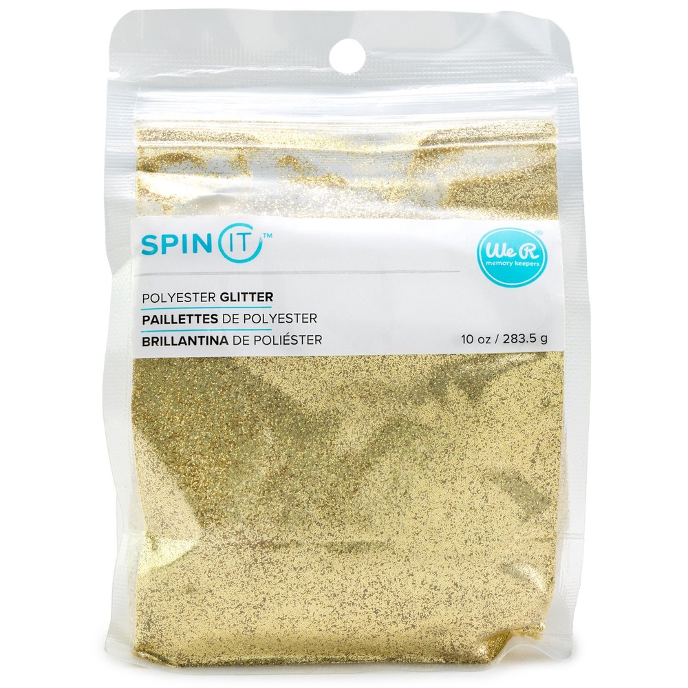 We R Spin It Fine Glitter 10oz-Gold - Extra Fine - 2 Pack