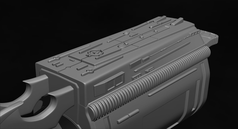 Predator Gauntlet Forearm Right, two versions - File STL-OBJ for 3D printing -