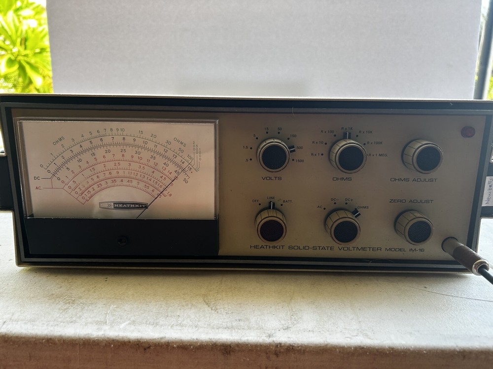 heathkit im -16 voltmeter