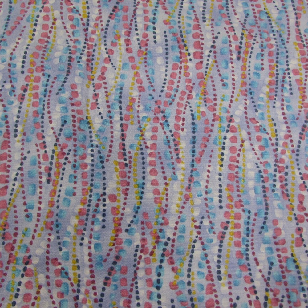 SB Scrubs Blue Abstract Dots Top Size Small