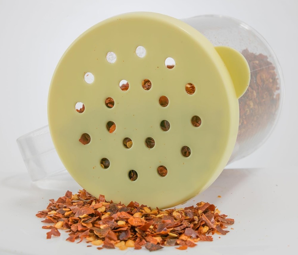 Dredge with snap on Lids, Clear