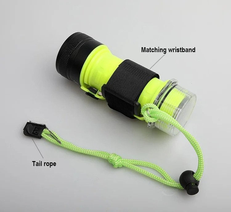Professional LED Diving Flashlight Underwater Scuba Dive Torch Lamp Diver Light