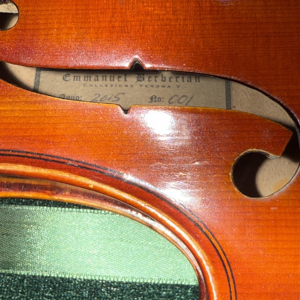 Emmanuel Berberian 2015 #1 Violin W/ Cremona Case Missing String & Bow)