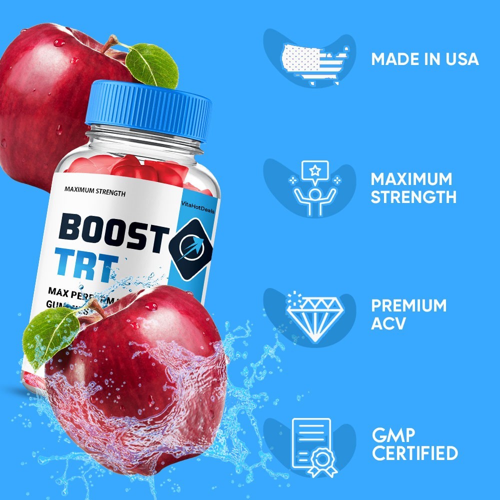 Boost TRT Gummies, Max Strength All Natural Supplement BoostTRT (2 Pack)