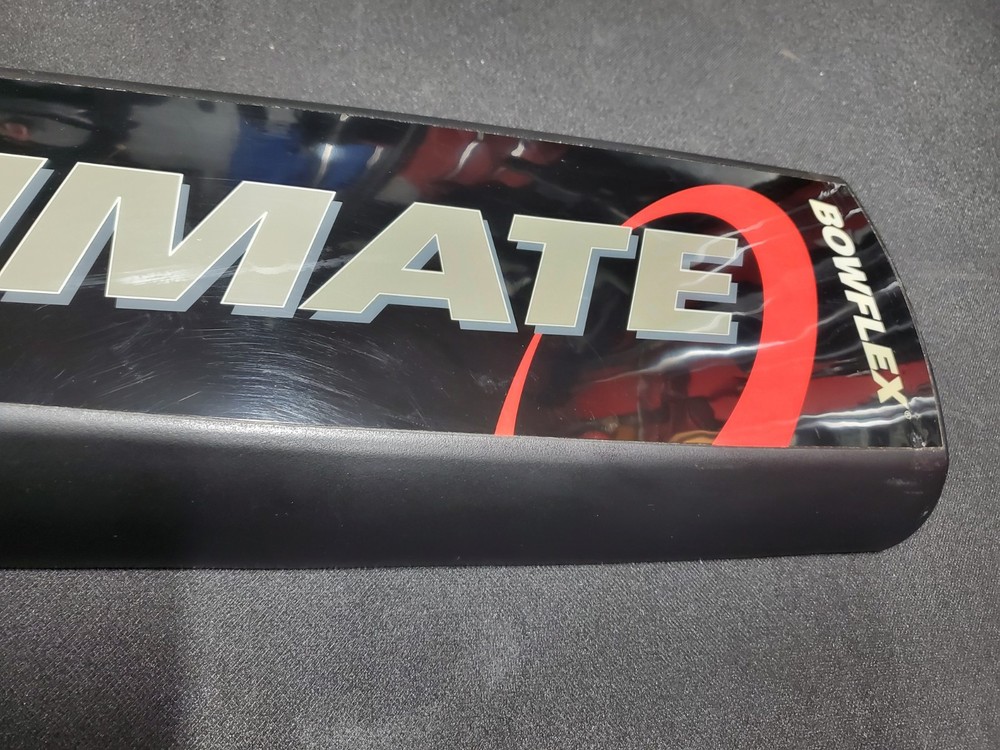 Bowflex Ultimate Bench Vertical Replacement Nameplate Placard w/ Hardware OEM