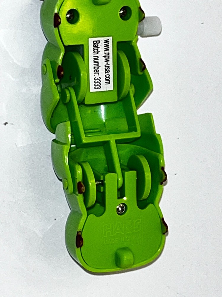 Green 3 1/2" Moving Wind up Catipiller Bug Toy