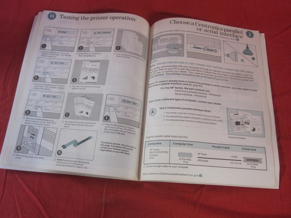 Original Genuine Hewlett Packard Your Guide Setting Up Your LaserJet III Printer