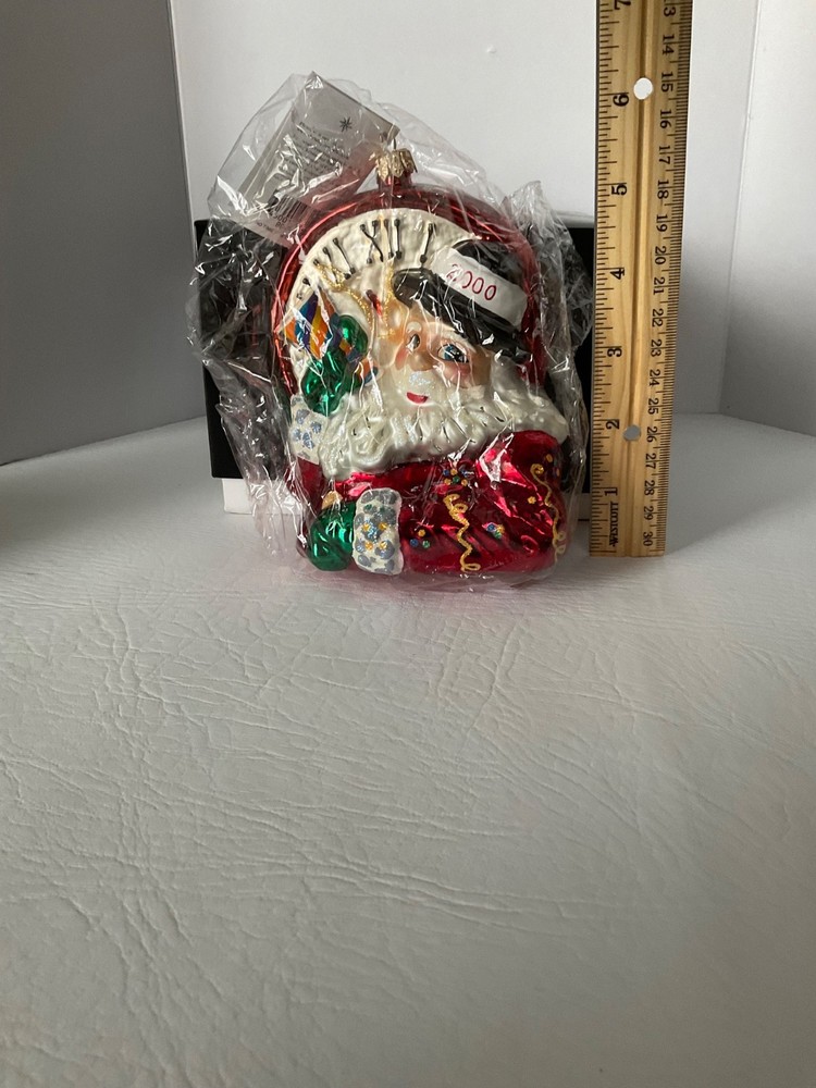 Christopher RADKO Millenium Ornament “No Time For The Present” - NEW IN BOX