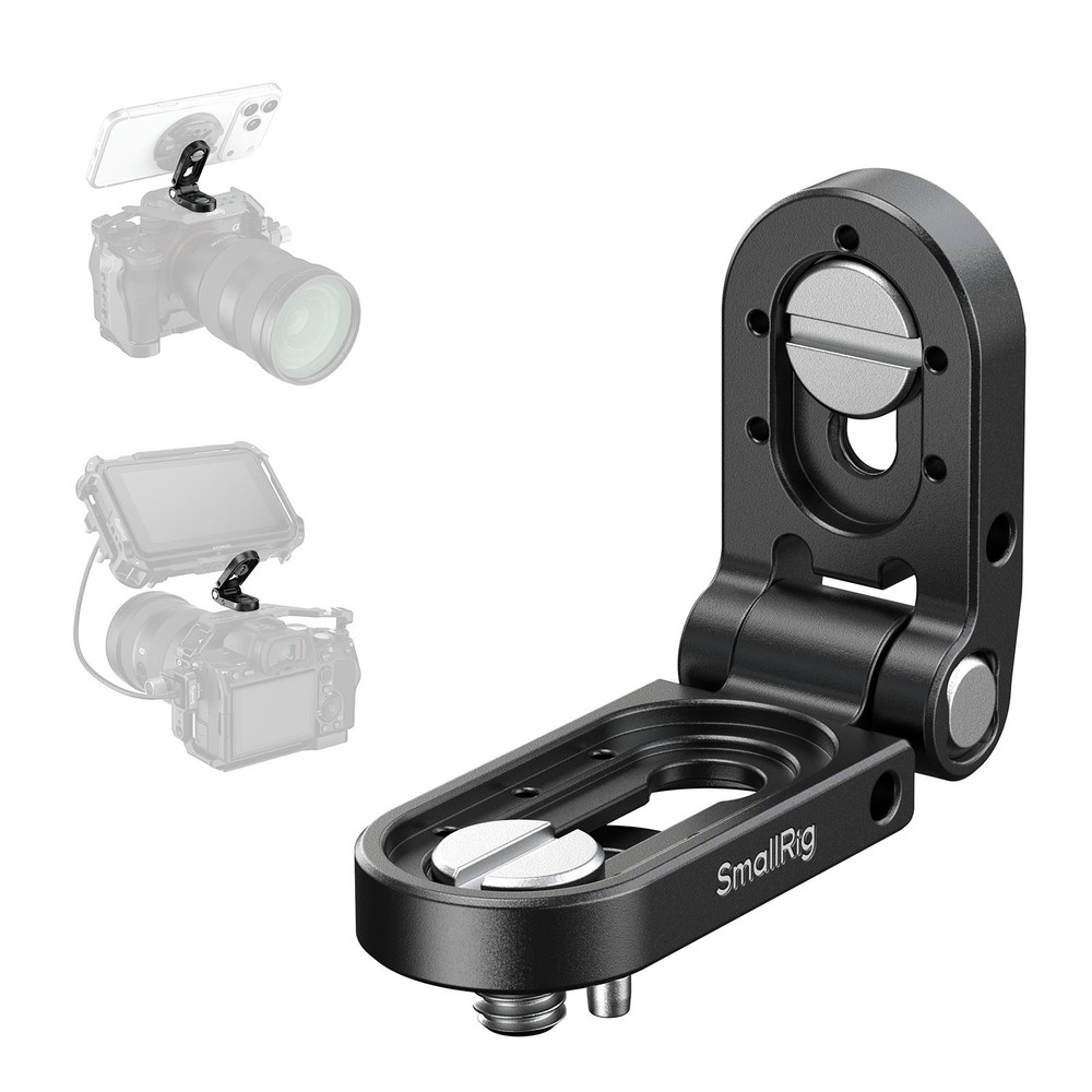 SmallRig Foldable Mini L-Shaped Mount Plate for Transmitters, Monitors