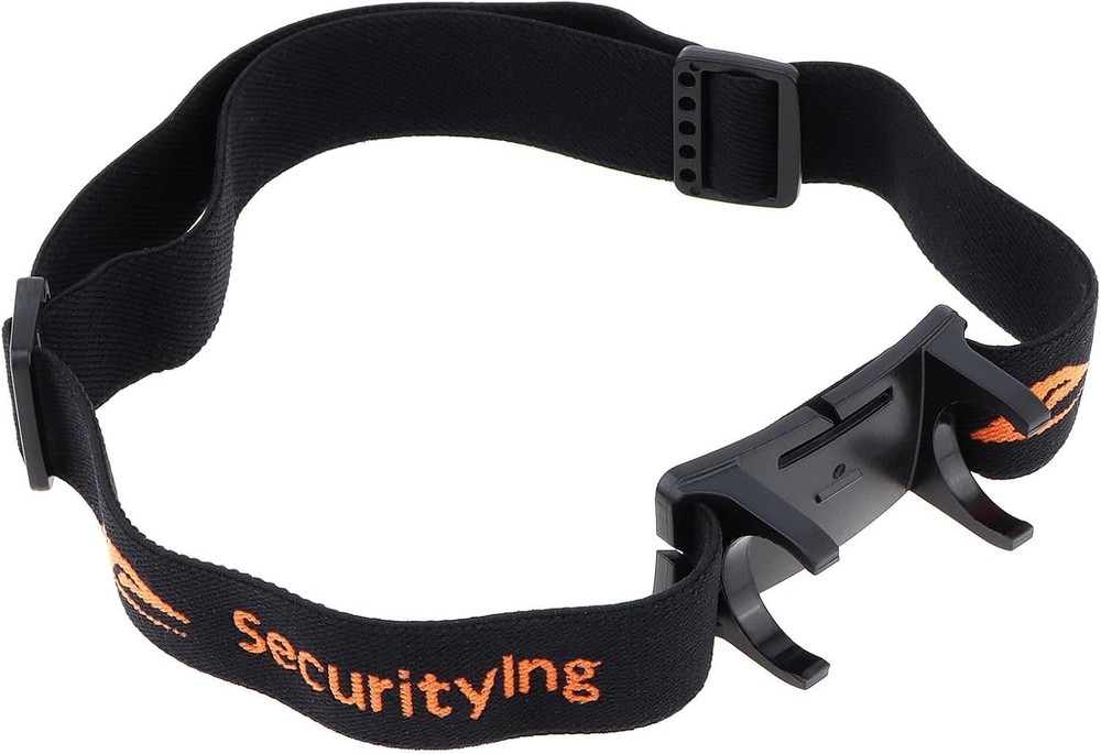 Adjustable Black Headlamp Strap with Bracket - 22mm to 26mm Compatibility