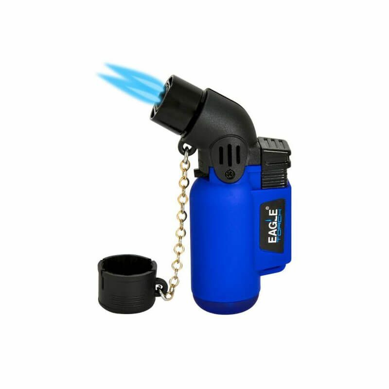 1 Pack Eagle Angle Double Torch 45 Degree  Refillable Lighter Colors May Very