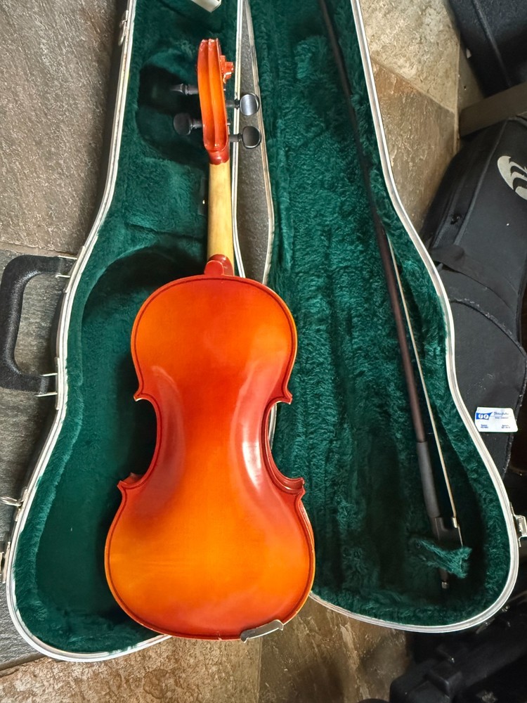 German Violin with case and bow, full size.
