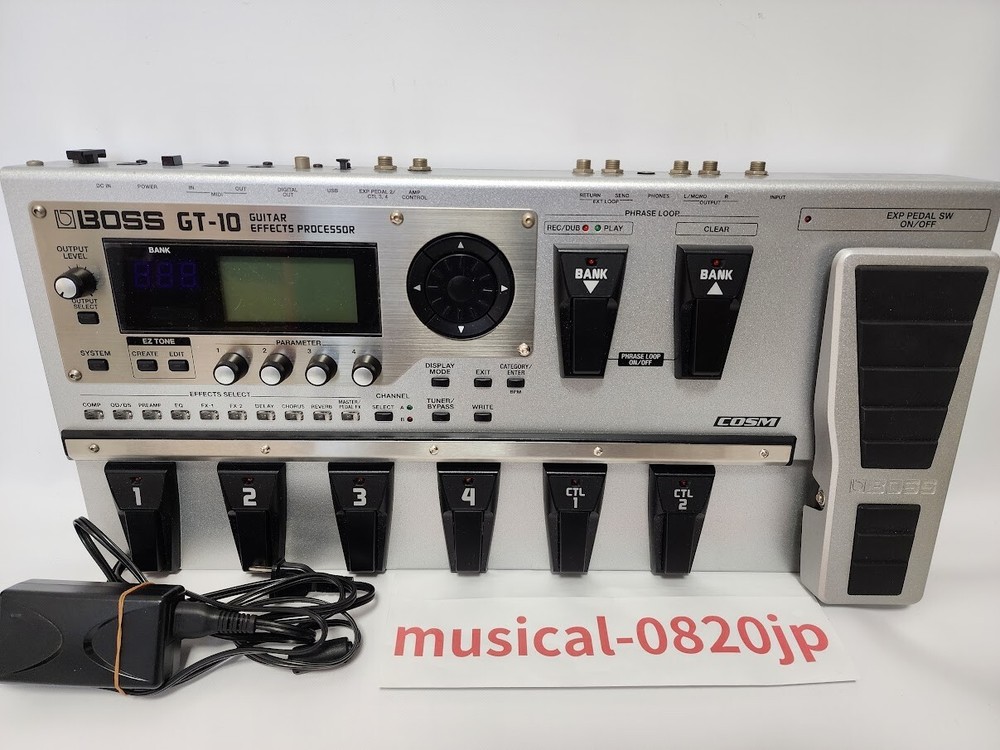 Boss GT-10 Guitar Multi Effects Floor Processor Pedal Board