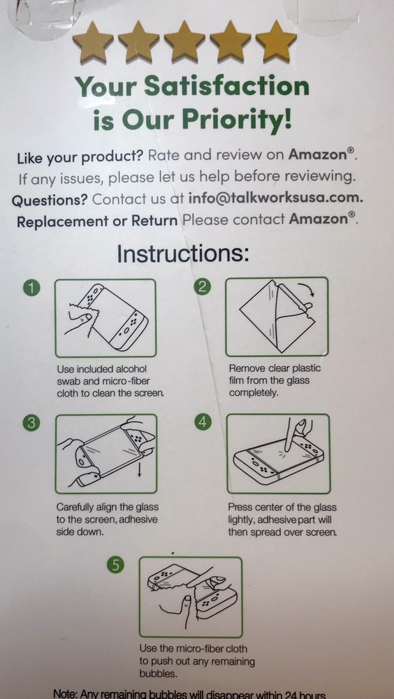 Screen Protector for Nintendo Switch 2 Pack by TalkWorks - Scratch Resistant HD