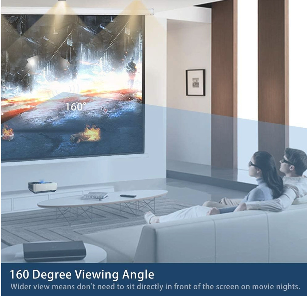 120" Motorized Projector Screen Electric Diagonal Automatic Projection 4:3 HD