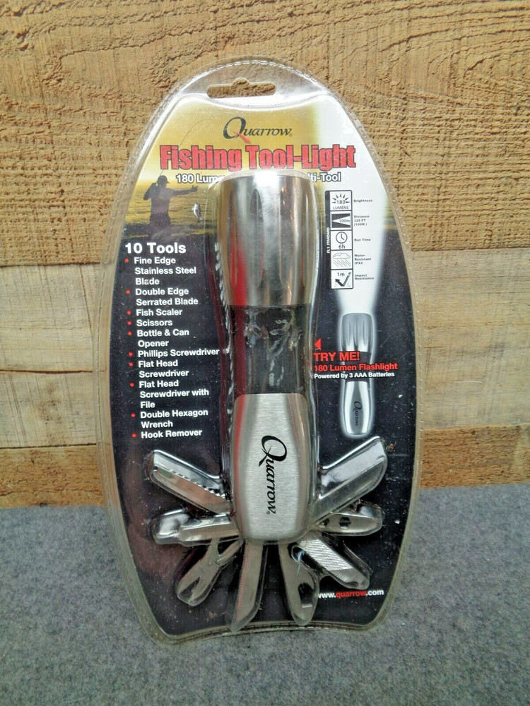 Quarrow Fishing Tool- Light/Multi-Tool- Flashlight