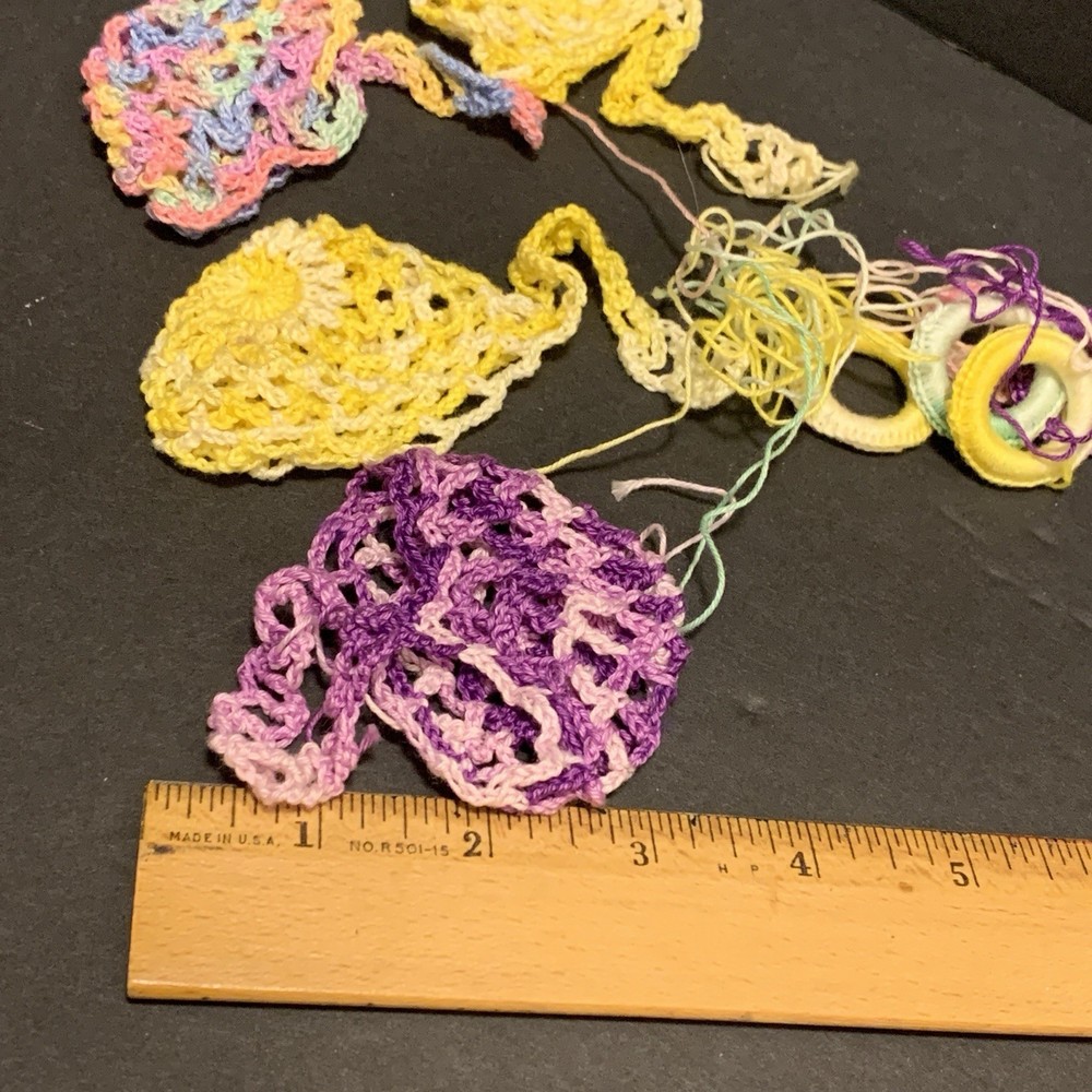 Crochet Unfinished Project Easter Basket Ornaments