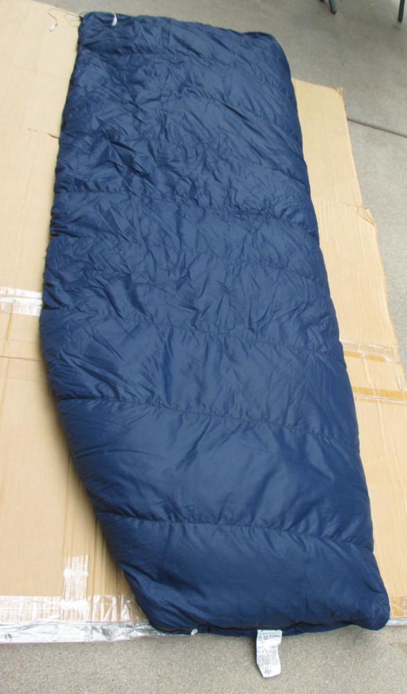 Grey Goose Down Blue Sleeping Bag 83" x 32"