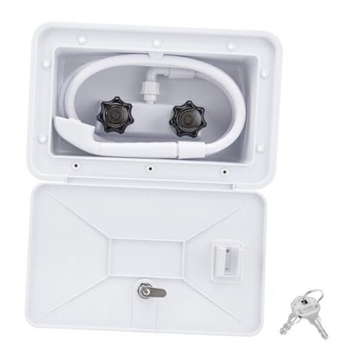 Rv Outside Shower, Camper Outdoor Shower Kit, Rv Exterior Faucet Box with Head
