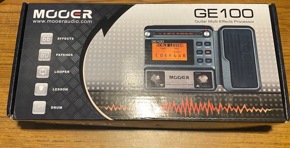 Mooer GE100 Digital Multi-Effects Guitar Pedal Processor 66 Effects