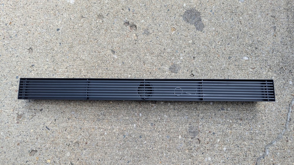 32" in. Stainless Steel Linear Shower Drain Rectangular Black Matte