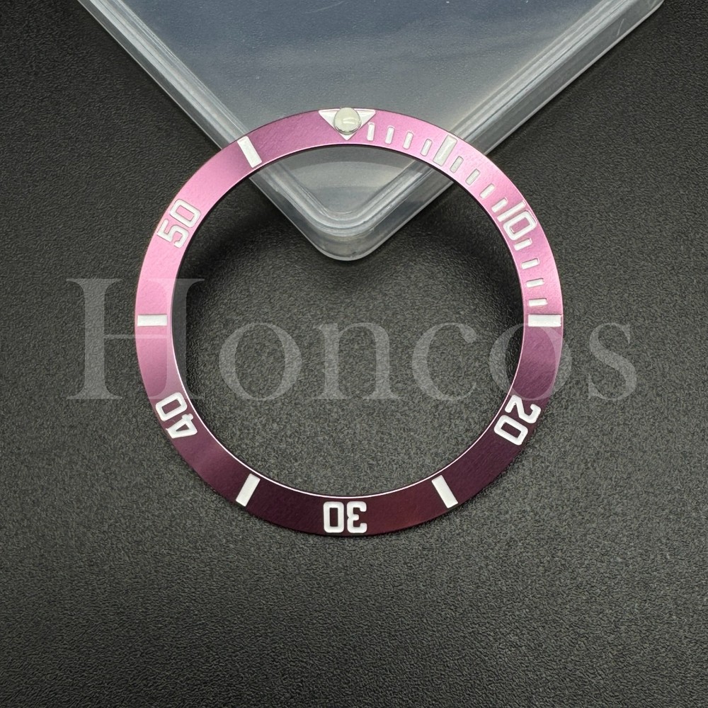 Replacement Aluminum Bezel Insert to fits for Rolex Sub 38 MM Pink Custom