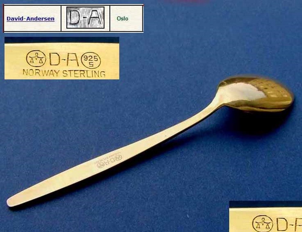Spoon, Enamel, STERLING Silver, David Andersen C146