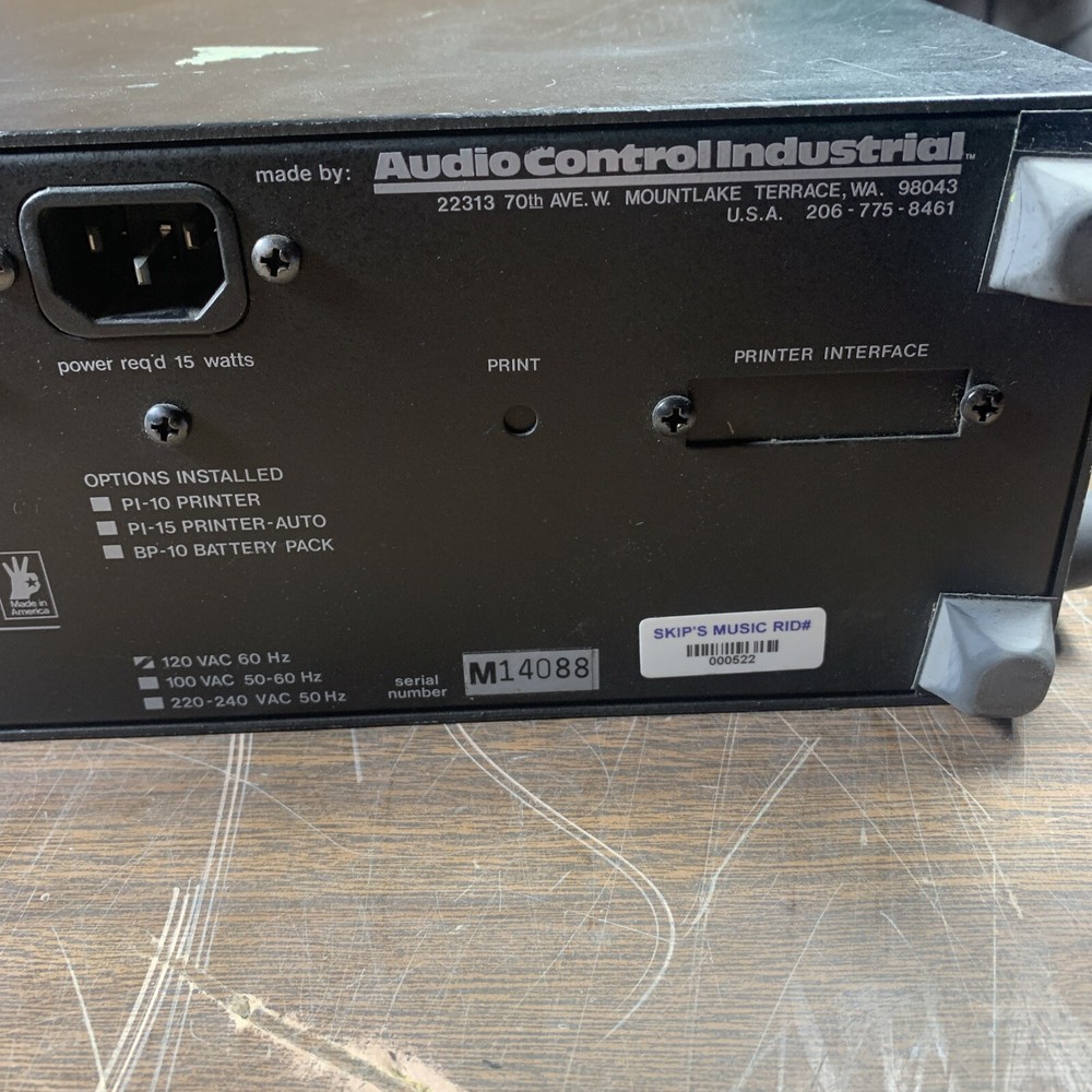 Audio Control SA 3050A Spectrum Analyzer