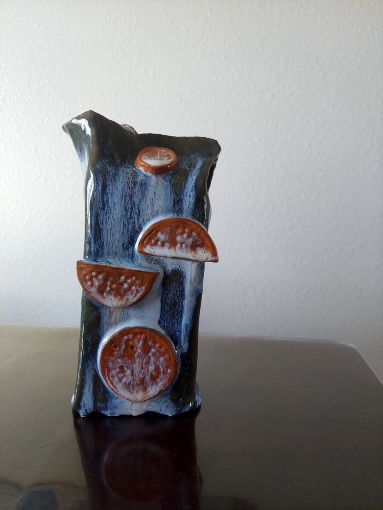 Original Ceramic Orange Juice Box Medium Sculpture Handmade Art
