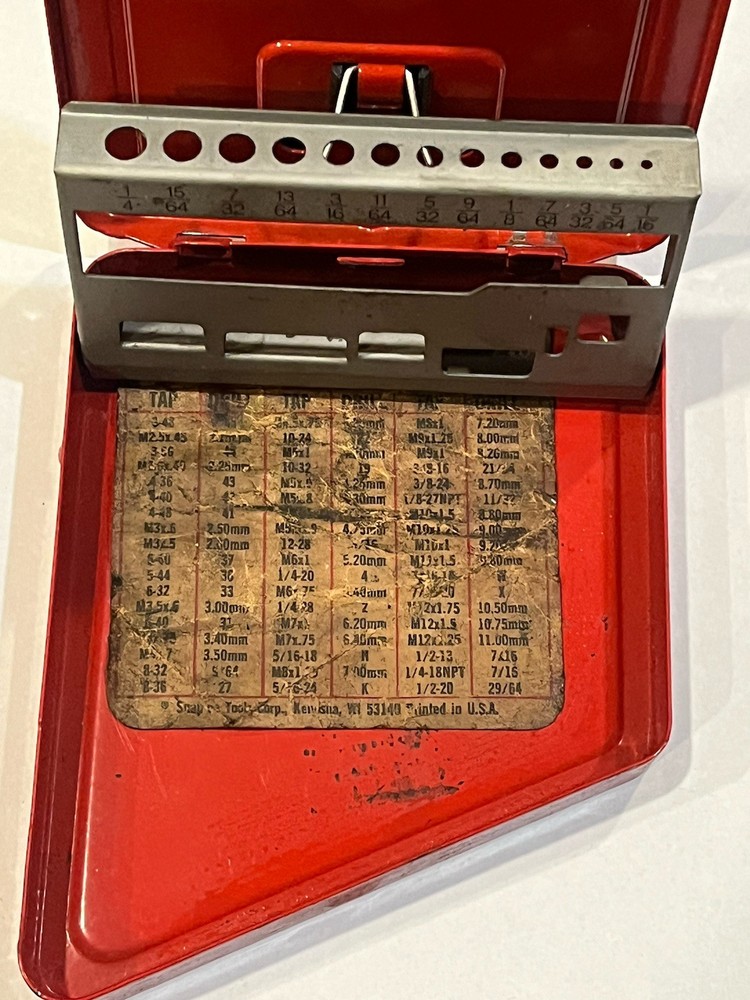 Blue-Point By Snap-On Drill Bit Index Case Tool Box ONLY USA