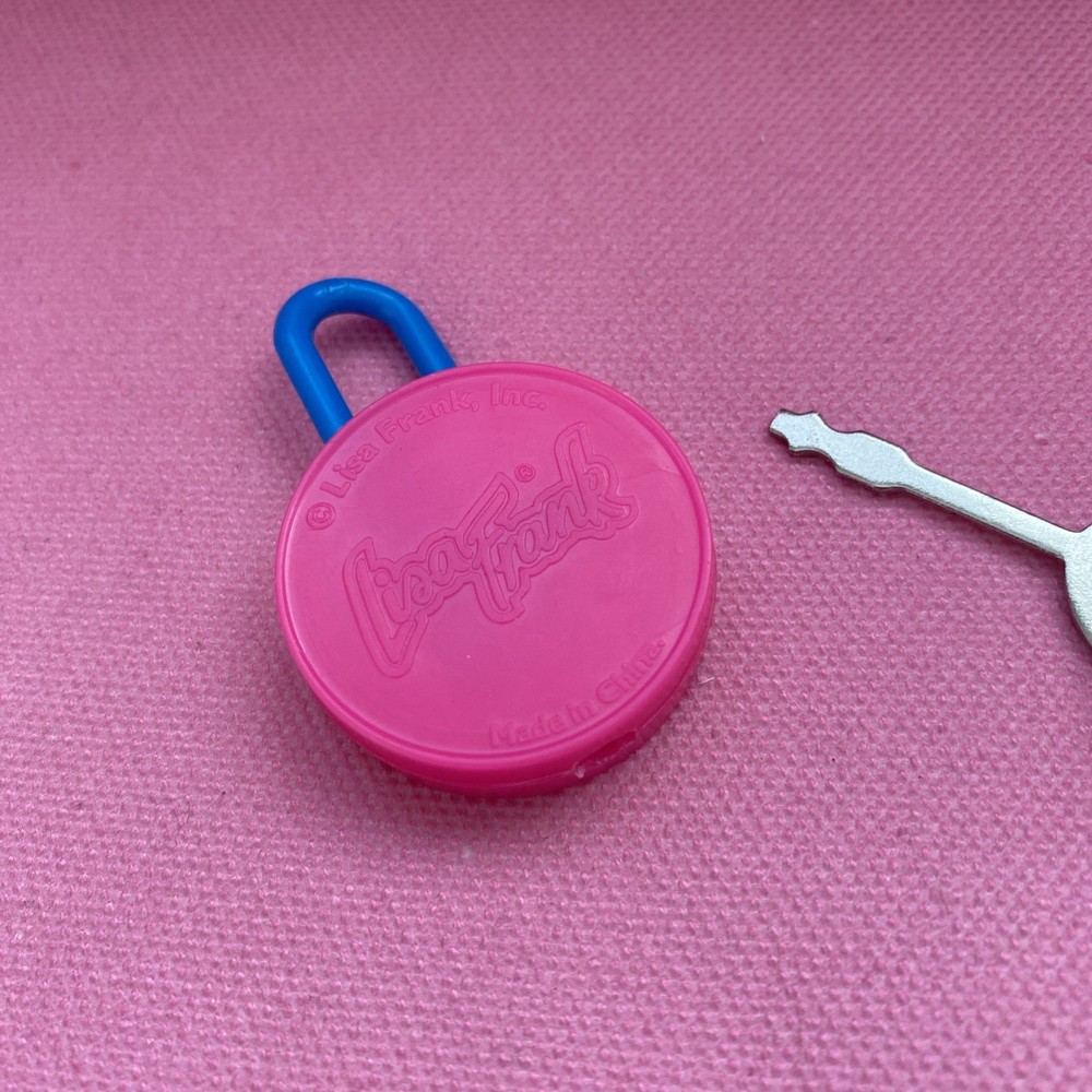 Lisa Frank Colorful Plastic Replacement Lock & Key