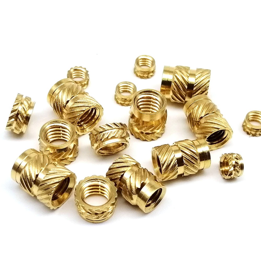 M1.2-M6 Heat Melt Injection 3D Print Brass Embed Insert Nut Set Knurled Thread
