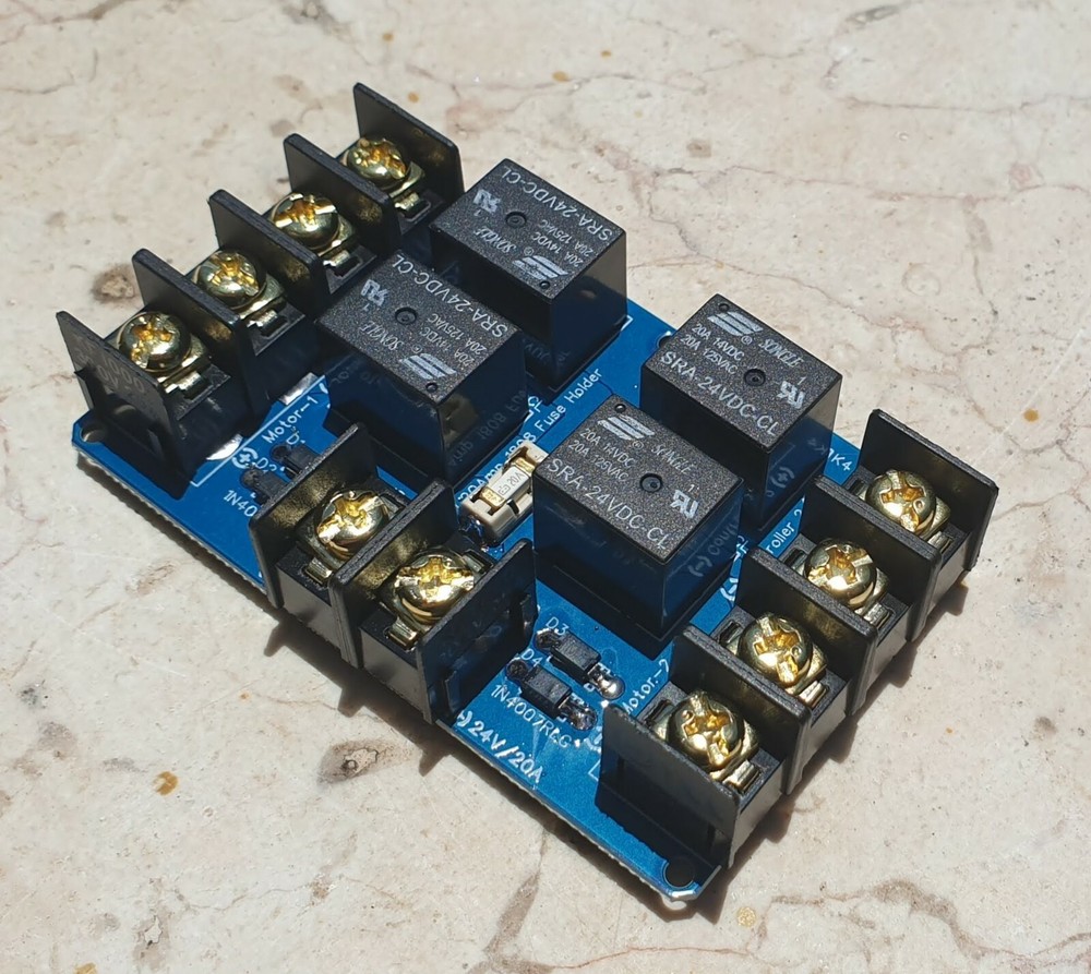 24V 20A Dual Channel Relay Module Solar PV Panel Sun Tracking Control Board DIY