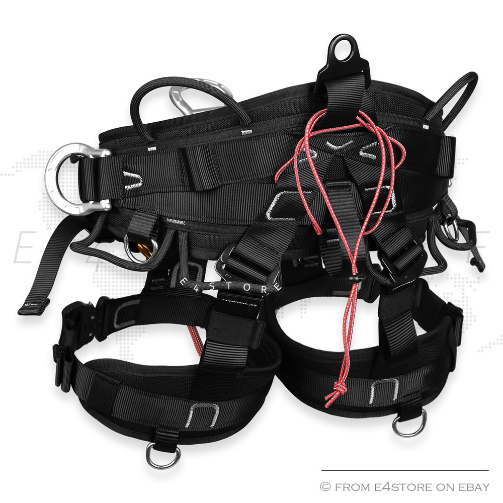 Tree Climbing Saddle Arborist Sit Harness S Black
