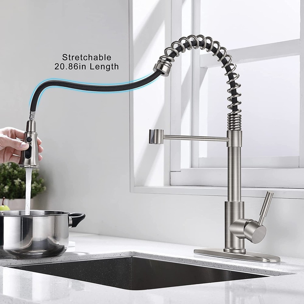 SOKA Kitchen Faucet with Pull Down Sprayer Single Handle RV Commercial High A...