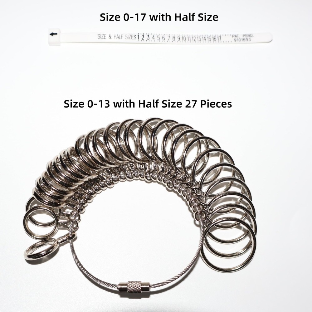 Ring Sizing Kit Stainless Steel Sizers for Measuring
