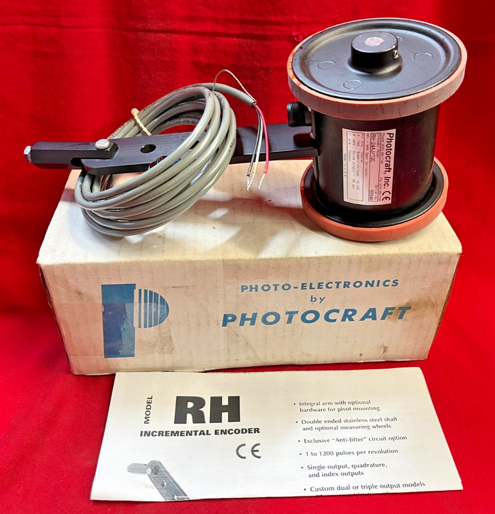 PHOTOCRAFT RH-24AJ/12C WHEELED INCREMENTAL ENCODER