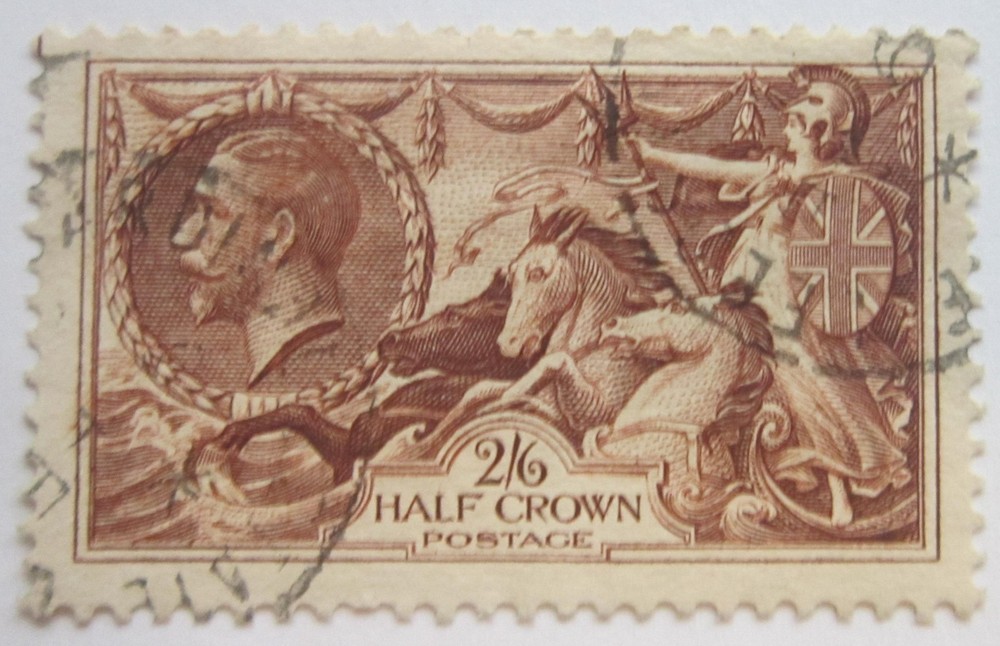 King George V 2s 6d Brown