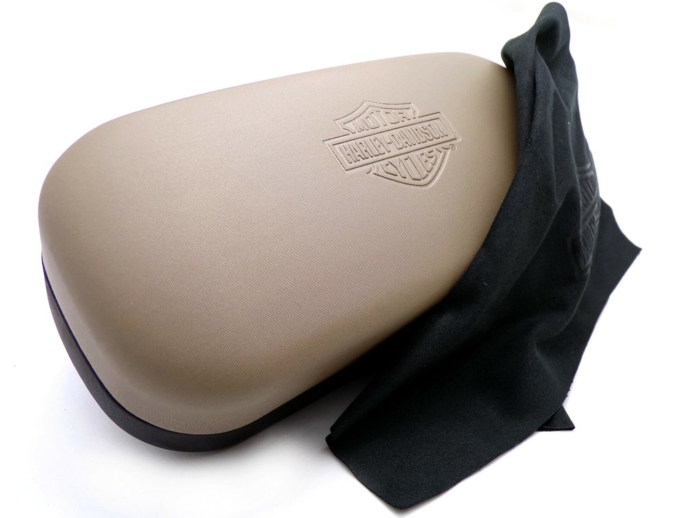 Harley Davidson Sunglasses Hard Case & Cloth for Medium and Larger Sized Models