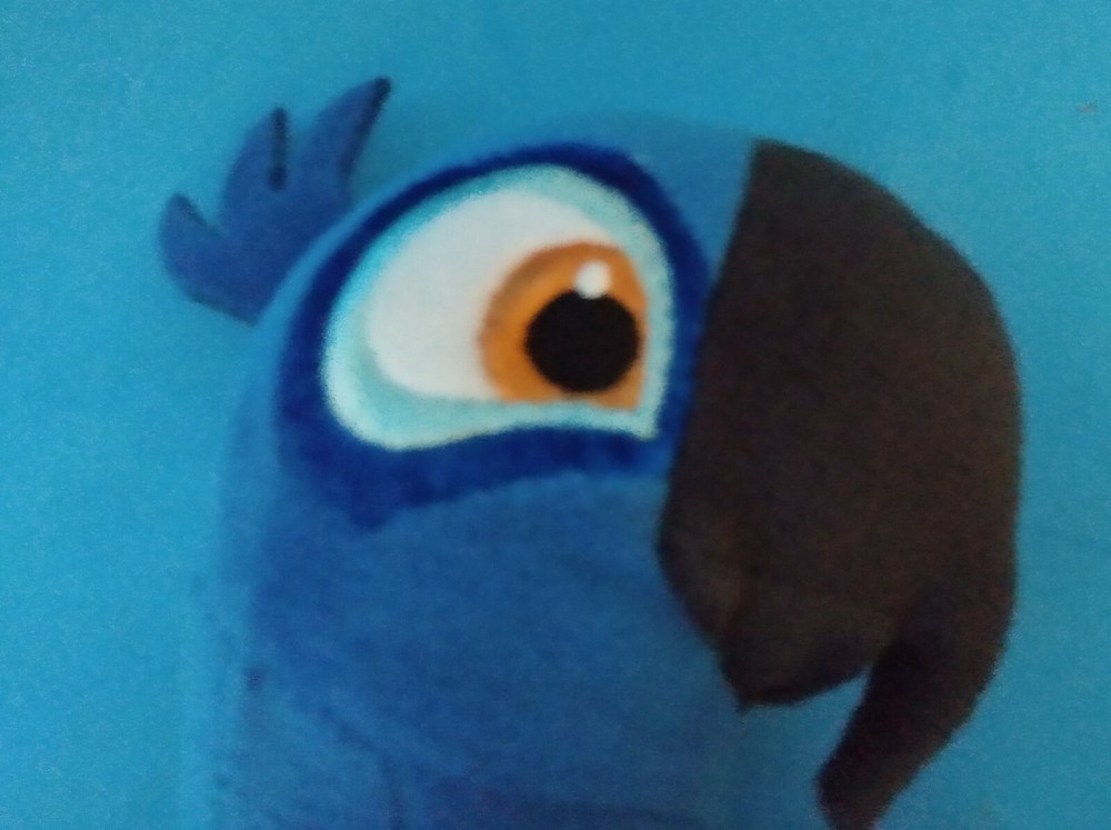 Plush Royal Blue Parrot Bird