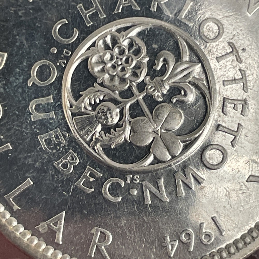 ERROR 1964 Missing Dot Canada Silver $1 Unc-Coin-ORIG Sealed