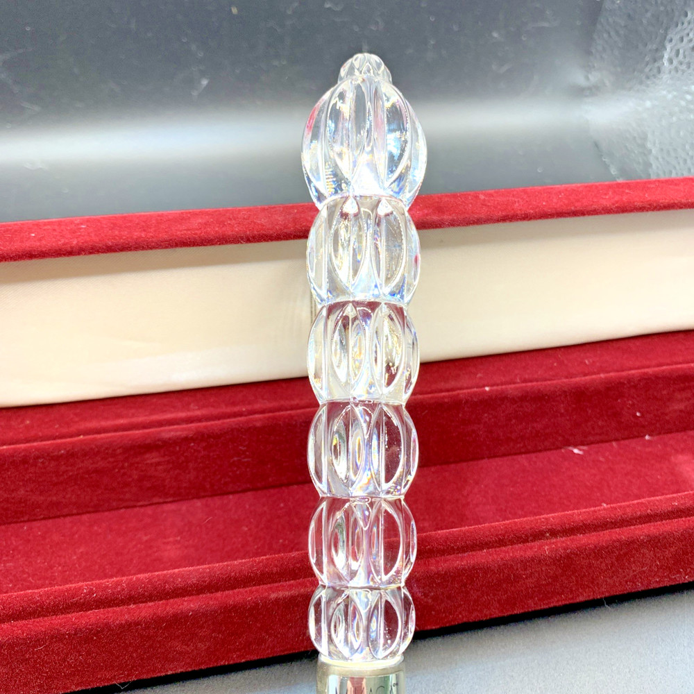 Mikasa 9 1/2" Silver Plate Cake Server W/ Crystal Handle W/Box Wedding Pie